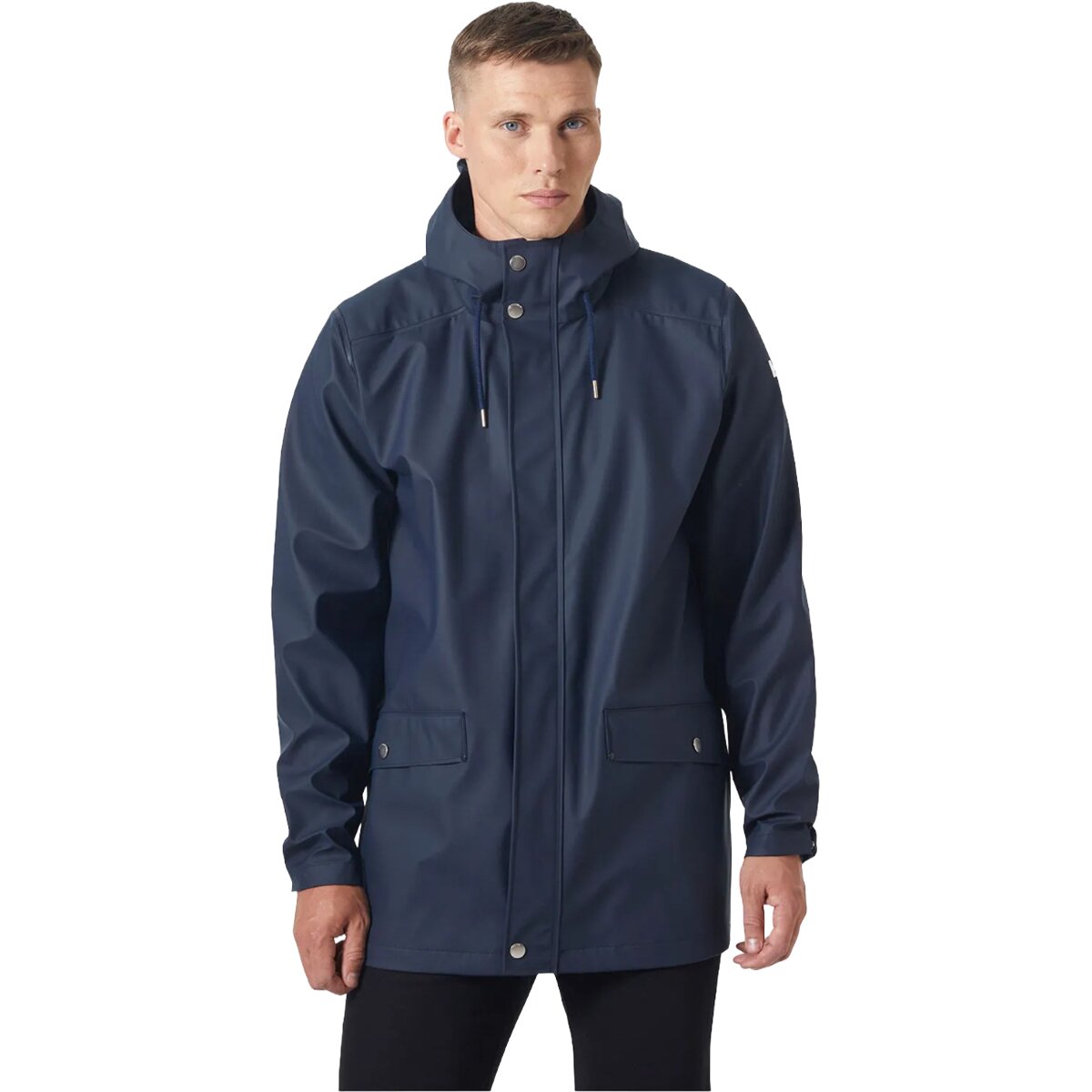 Image of Helly Hansen Moss Rain Coat - Men's Navy, XXL