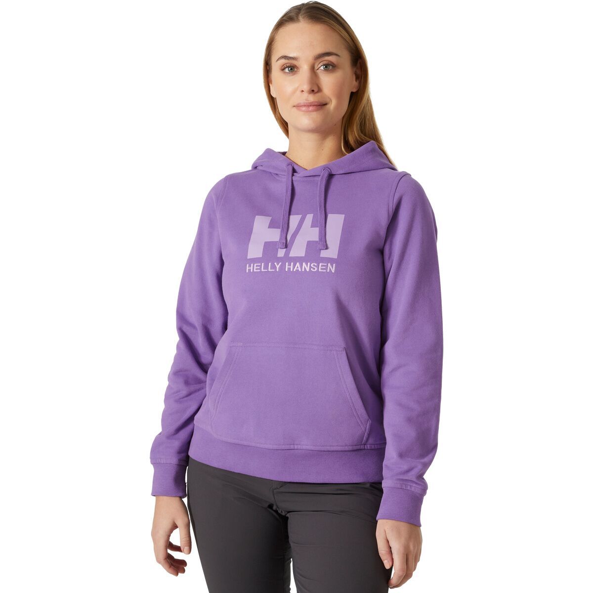 Helly Hansen HH Logo Hoodie - Women's Electric Purple, XL