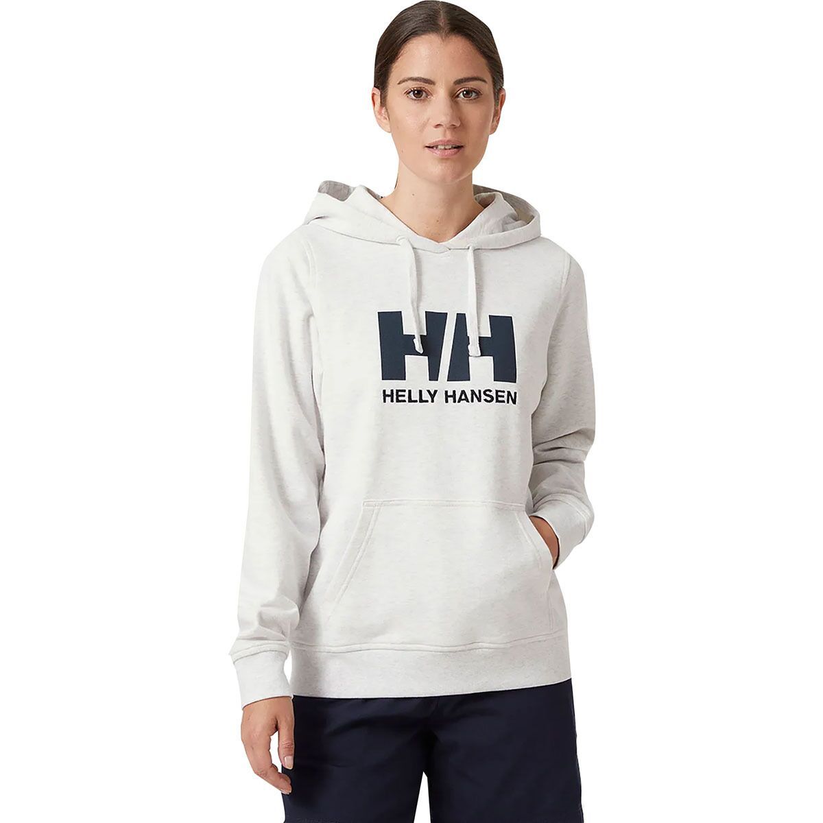 Helly Hansen HH Logo Hoodie - Women's Nimbus Cloud Melange, L