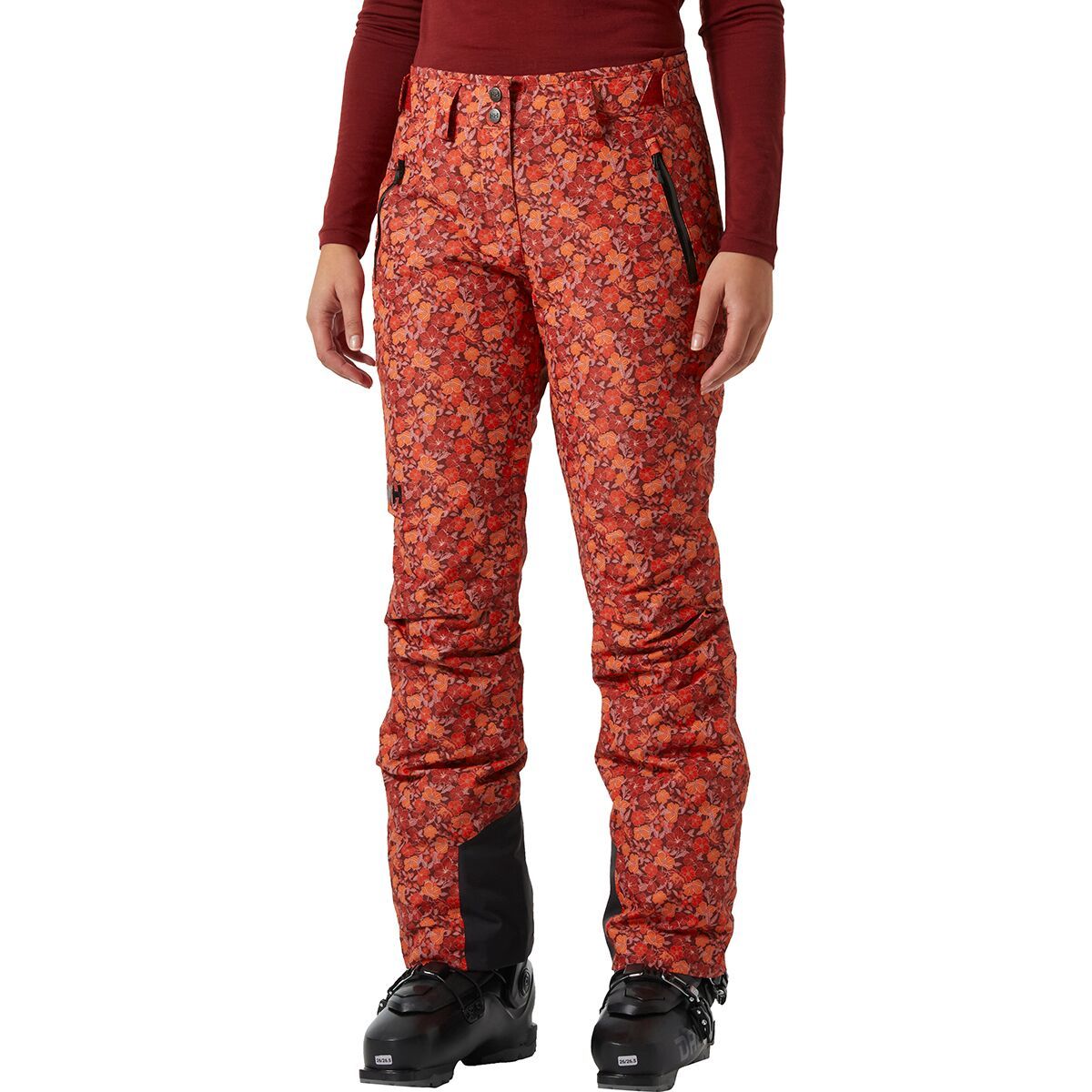 Image of Helly Hansen Legendary Insulated Pant - Women's Red Flower Aop Small, M