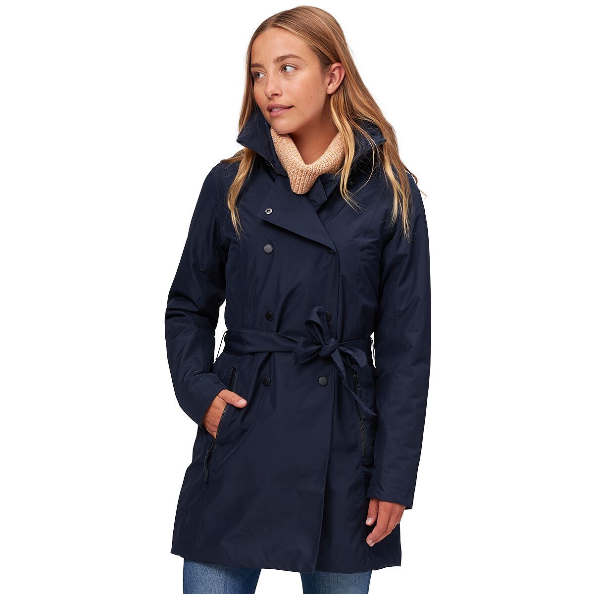 Helly Hansen Welsey II Insulated Trench Coat - Women's Navy2, XS