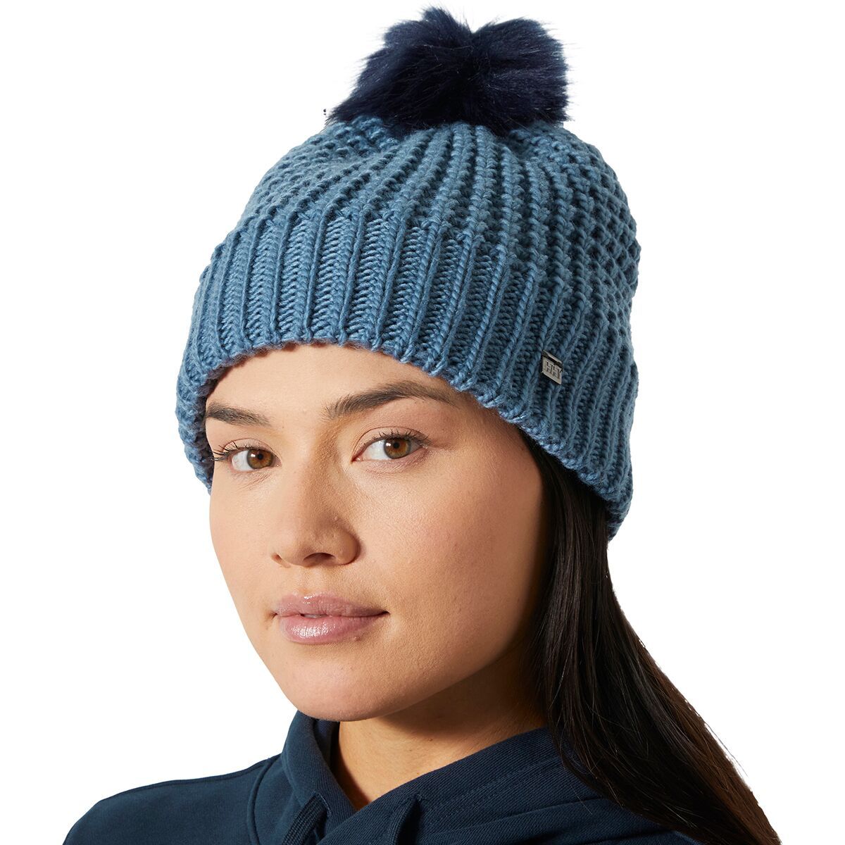 Image of Helly Hansen Snowfall Beanie - Women's Washed Navy, One Size