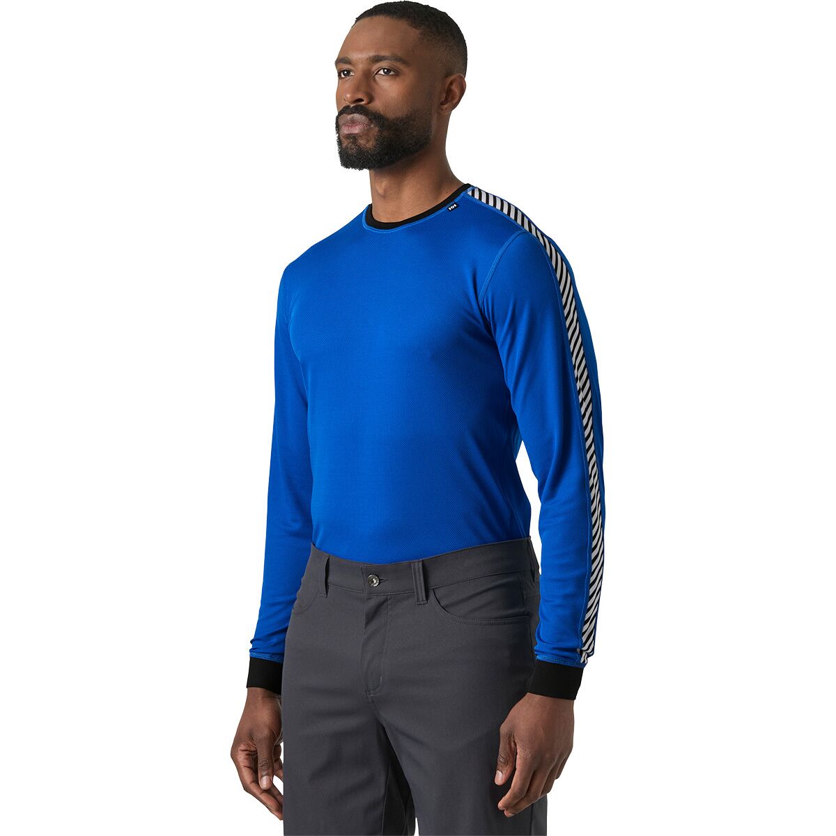Image of Helly Hansen Lifa Stripe Crew Top - Men's Cobalt 2.0, M