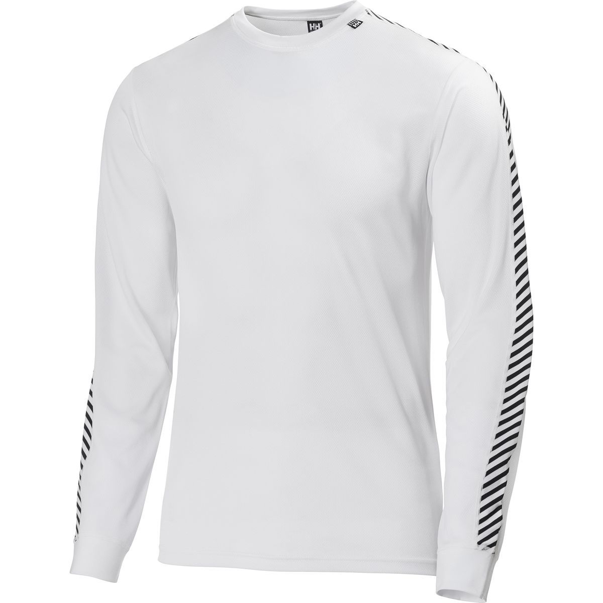 Helly Hansen Lifa Stripe Crew Top - Men's White, M