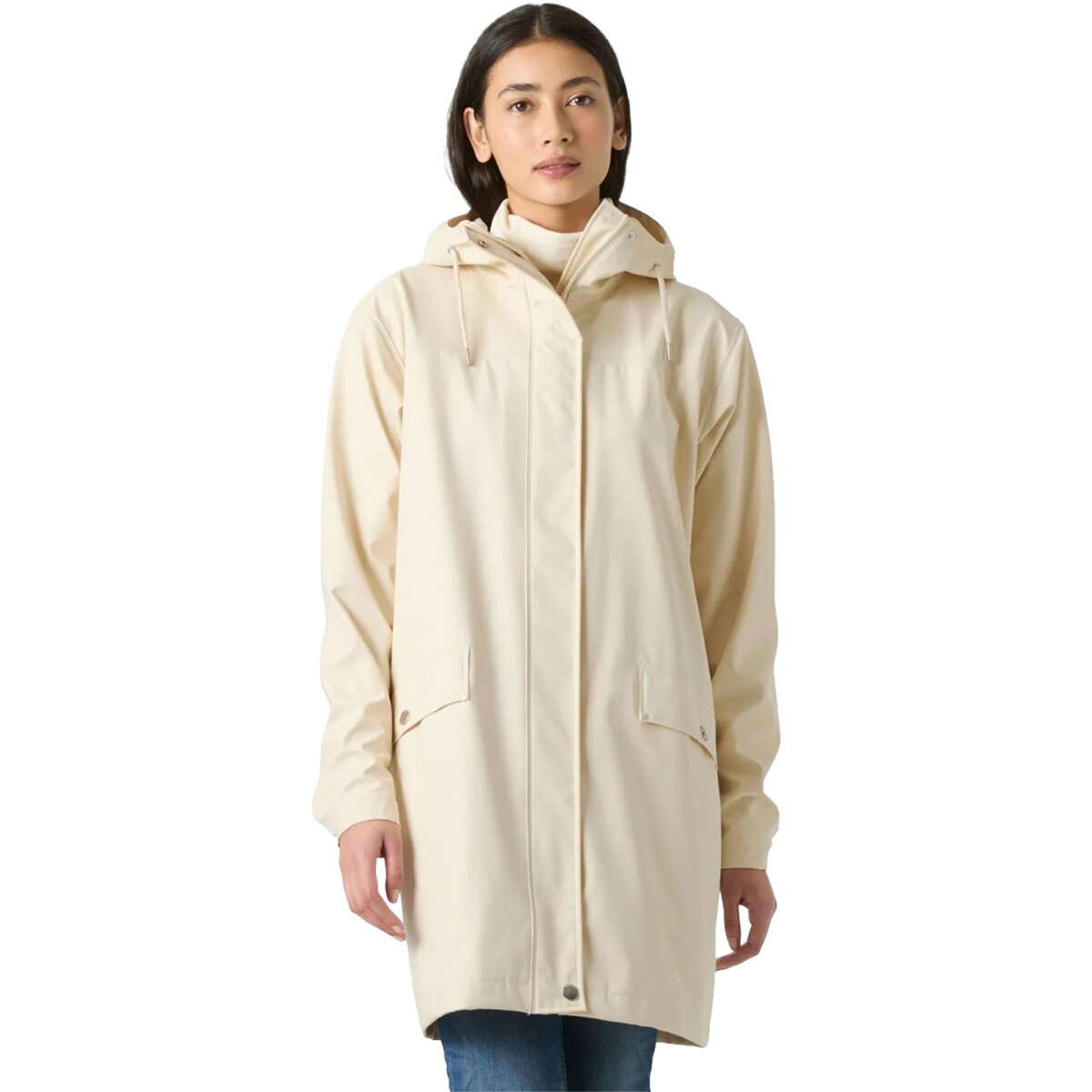 Image of Helly Hansen Moss Rain Coat - Women's Cream, M