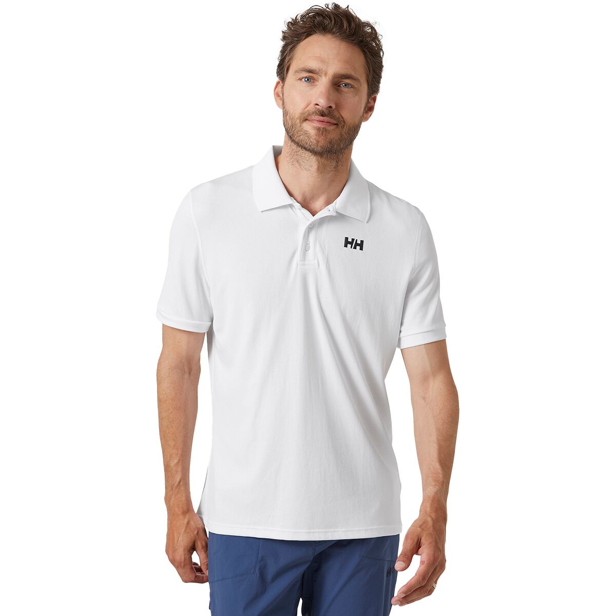 Helly Hansen Helly Hansen HH Lifa Active Solen Short-Sleeve Polo Shirt - Men's White, S