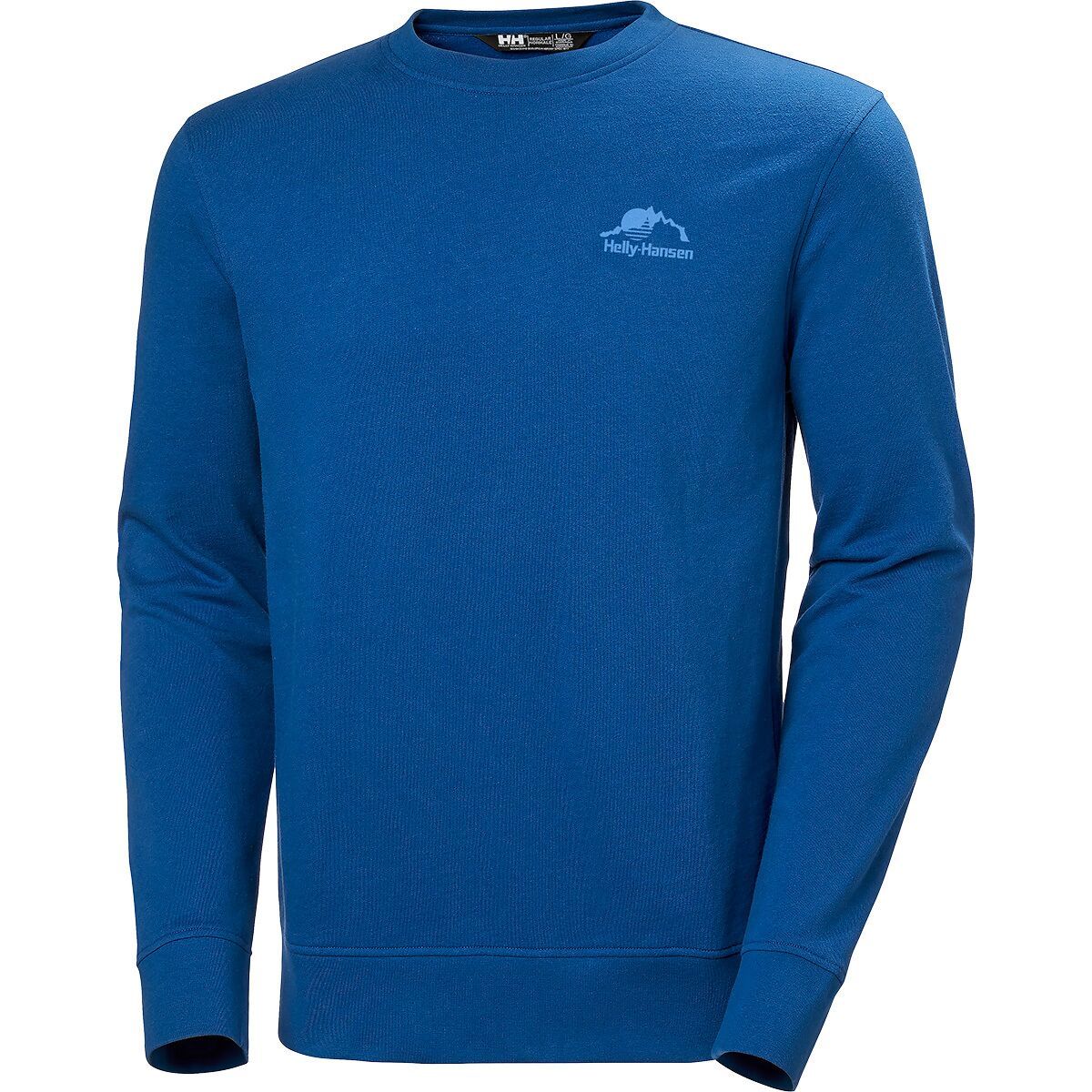 Image of Helly Hansen Nord Graphic Crew Sweatshirt - Men's Deep Fjord, XXL