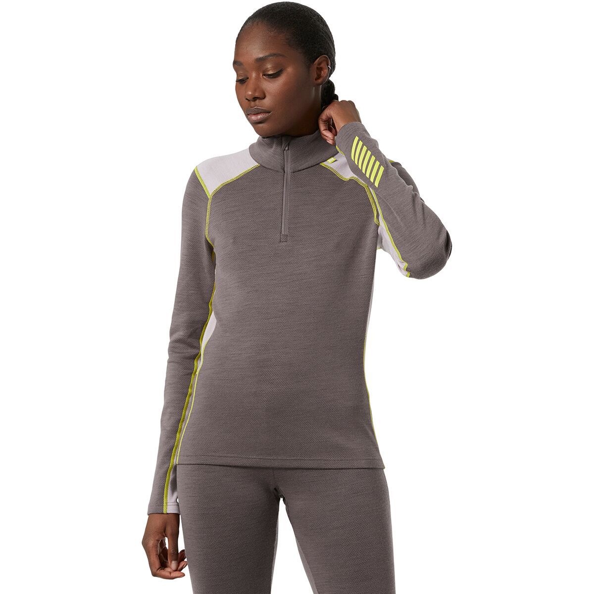 Helly Hansen Lifa Merino Midweight 1/2-Zip Top - Women's Sparrow Grey, XL