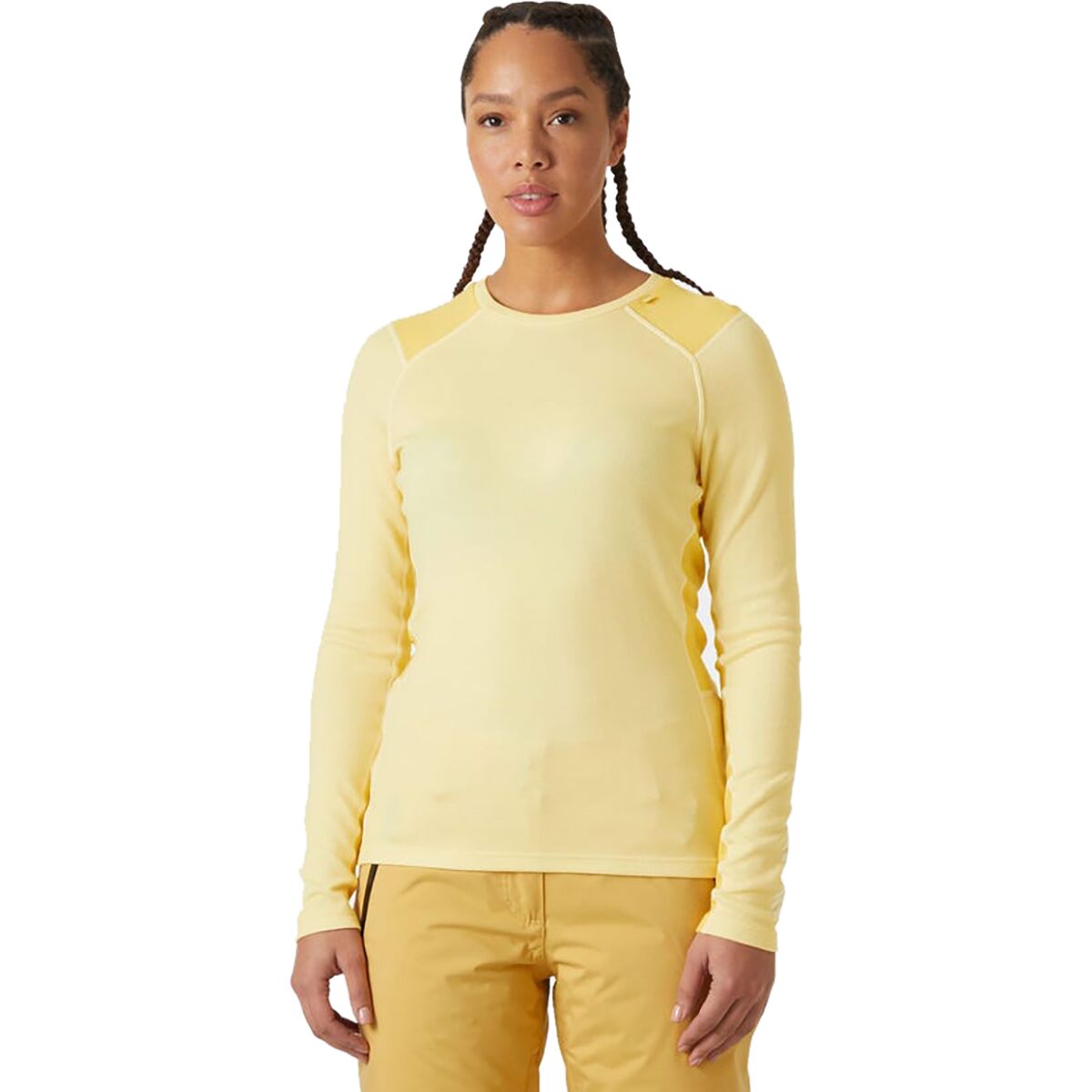 Helly Hansen Helly Hansen Lifa Merino Midweight Crew Top - Women's Yellow Cream, XS
