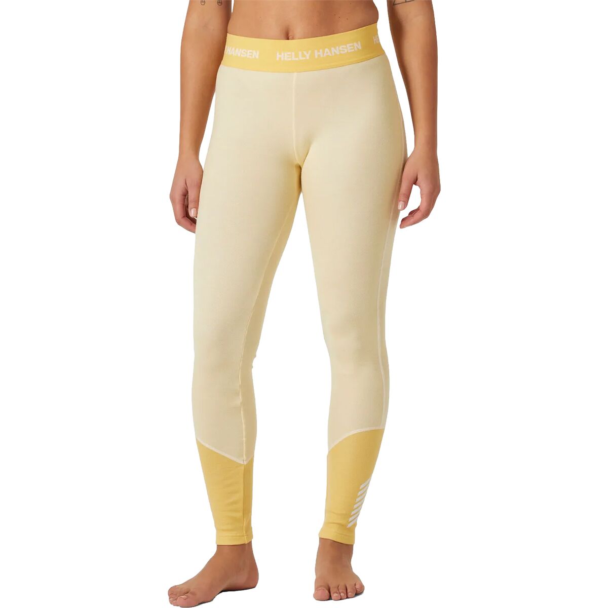 Helly Hansen Helly Hansen Lifa Merino Midweight Pant - Women's Yellow Cream, XL