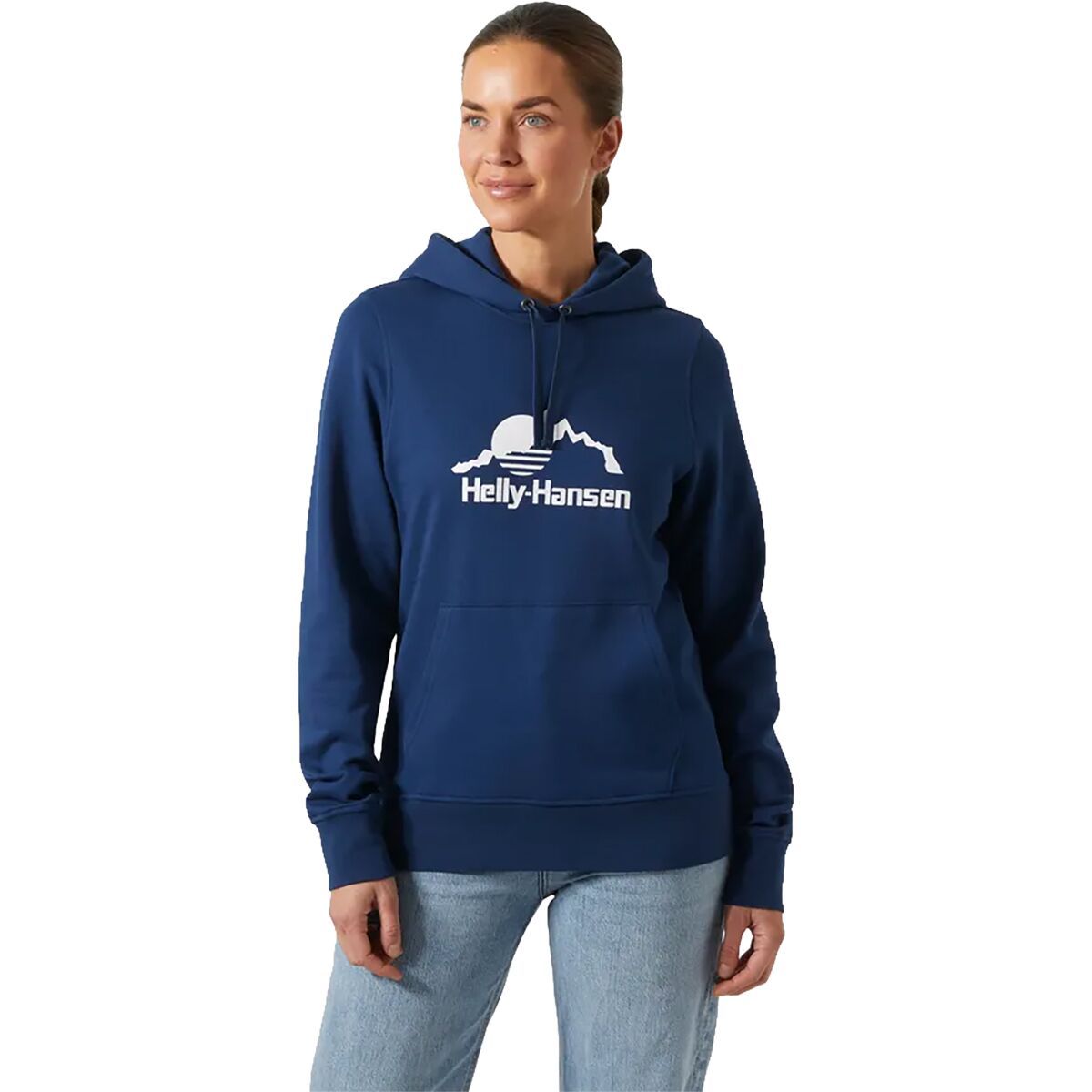 Image of Helly Hansen Nord Graphic Pullover Hoodie - Women's Ocean, S