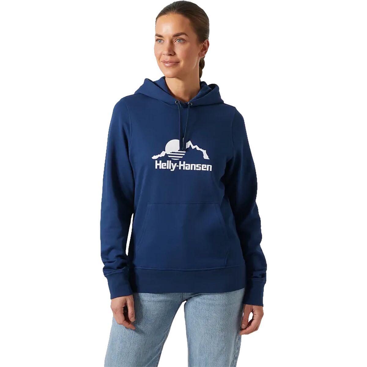 Image of Helly Hansen Nord Graphic Pullover Hoodie - Women's Ocean, S