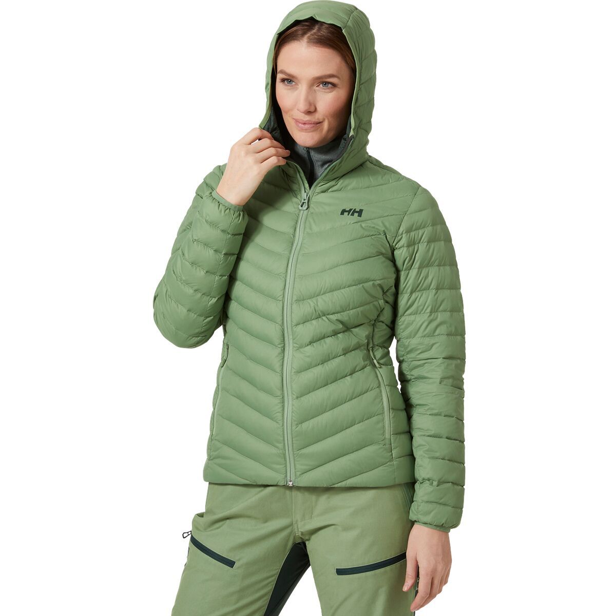 Helly Hansen Verglas Hooded Down Insulator Jacket - Women's Jade 2.0, XS