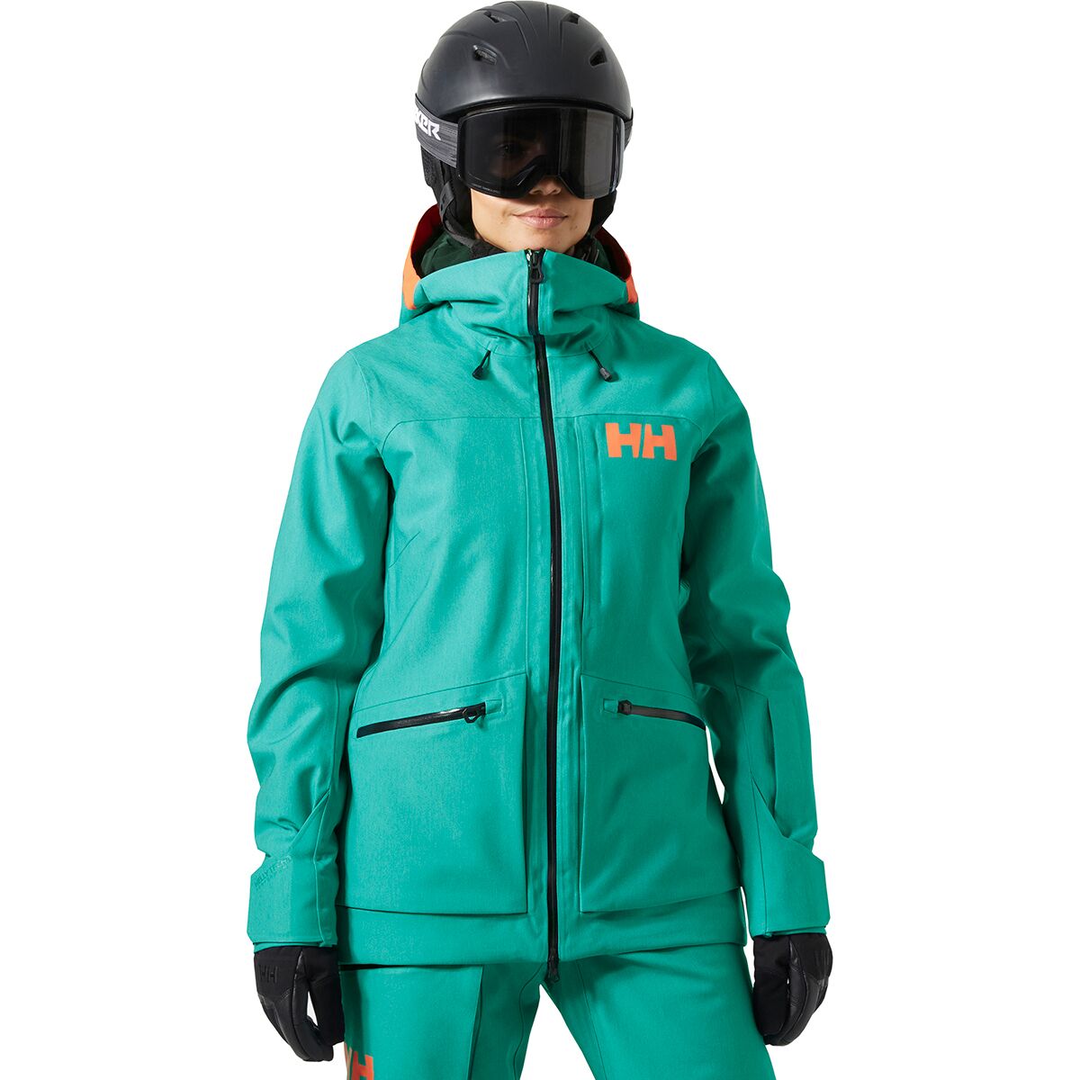 Image of Helly Hansen Powderqueen 3.0 Jacket - Women's Signal Green Denim, M