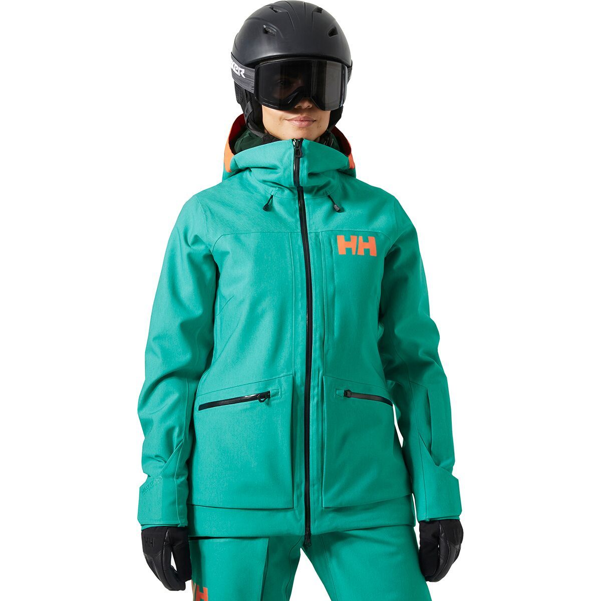 Image of Helly Hansen Powderqueen 3.0 Jacket - Women's Signal Green Denim, XS
