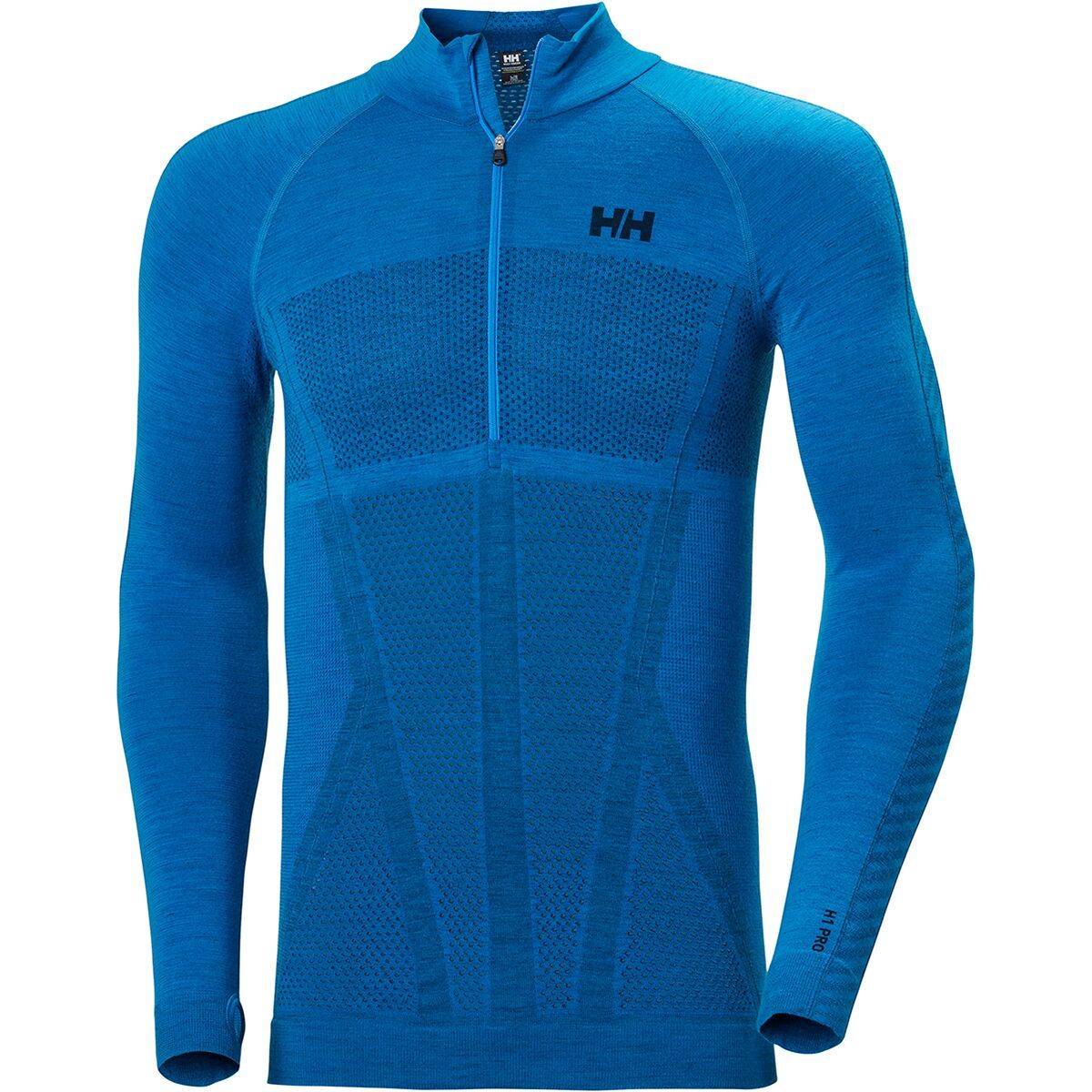 Helly Hansen H1 Pro Lifa Seamless 1/2-Zip Top - Men's Electric Blue, M