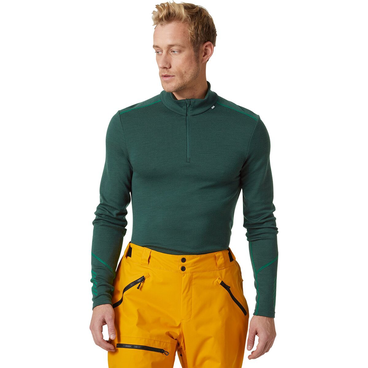 Helly Hansen Lifa Merino Midweight 1/2 Zip Top - Men's Darkest Spruce, S
