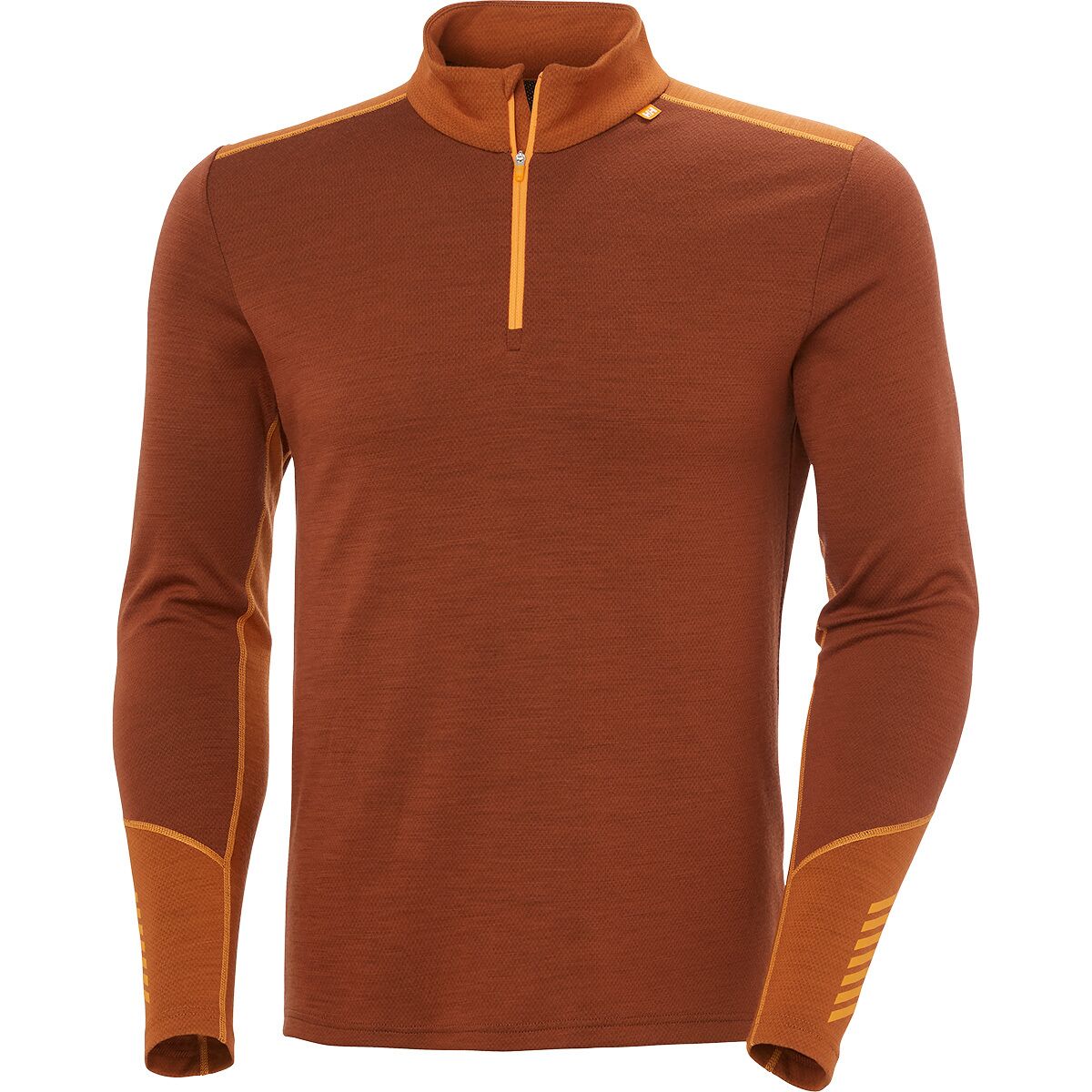 Image of Helly Hansen Lifa Merino Midweight 1/2 Zip Top - Men's Iron Oxide, XL