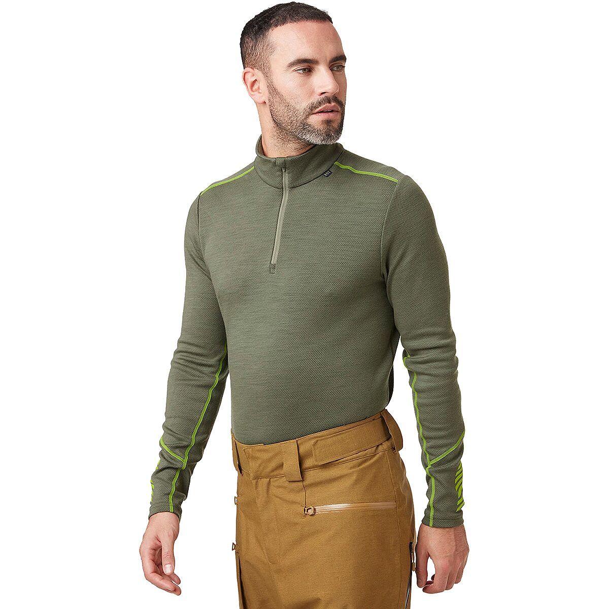 Helly Hansen Lifa Merino Midweight 1/2 Zip Top - Men's Lav Green, M