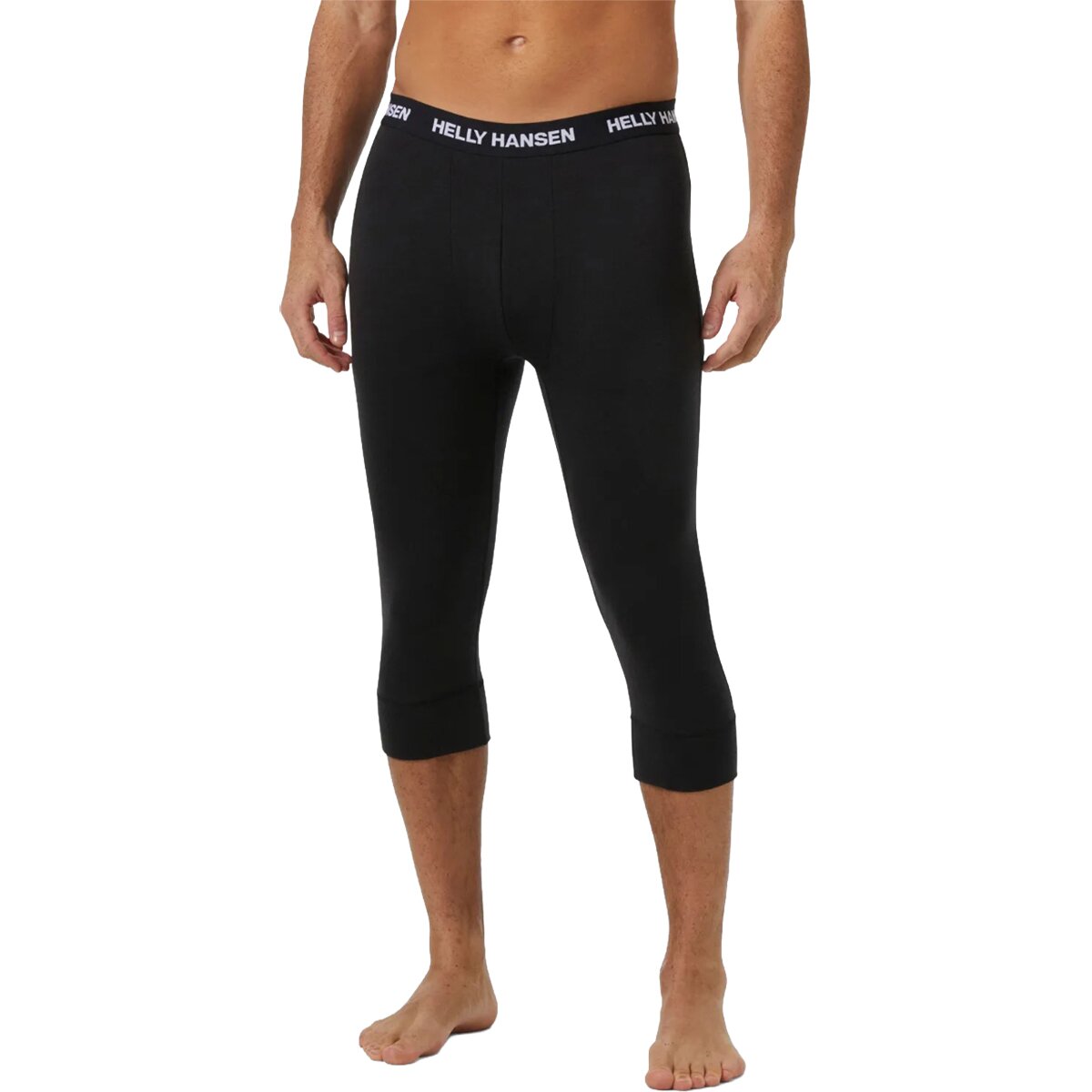 Image of Helly Hansen Lifa Merino Midweight 3/4 Pant - Men's Black, L