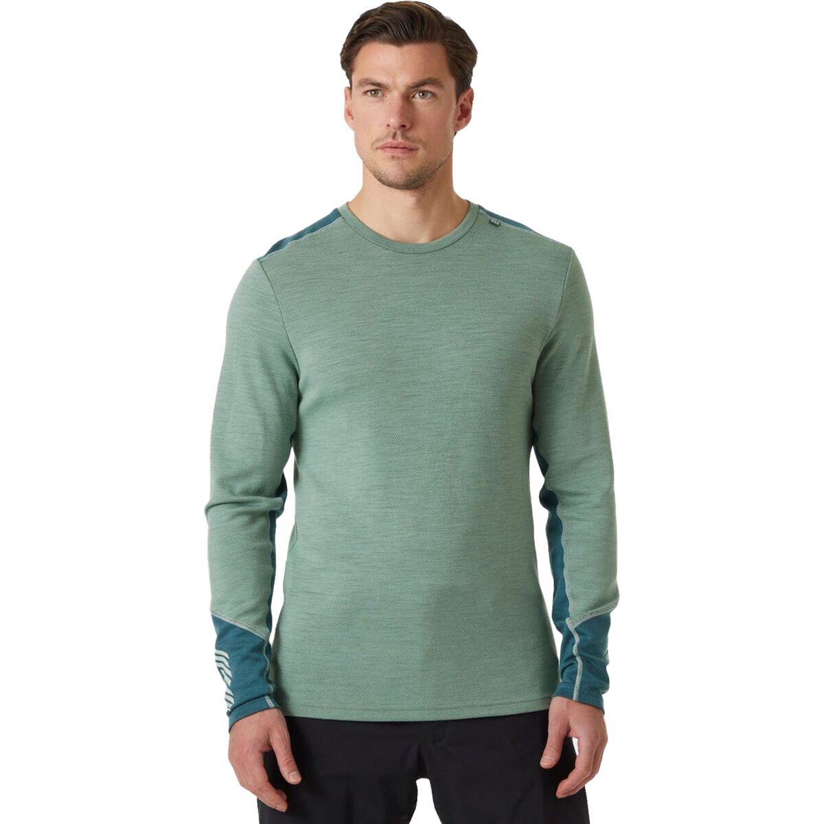 Helly Hansen Helly Hansen Lifa Merino Midweight Crew Top - Men's Cactus, XL