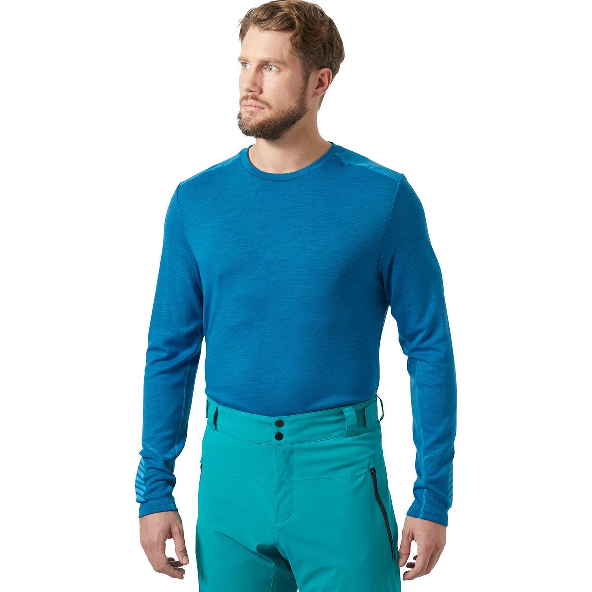 Image of Helly Hansen Lifa Merino Midweight Crew Top - Men's Neptune Blue, XL