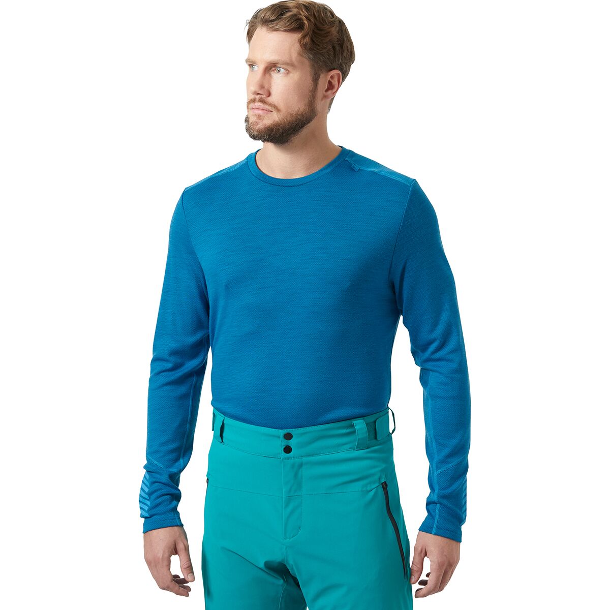Image of Helly Hansen Lifa Merino Midweight Crew Top - Men's Neptune Blue, L