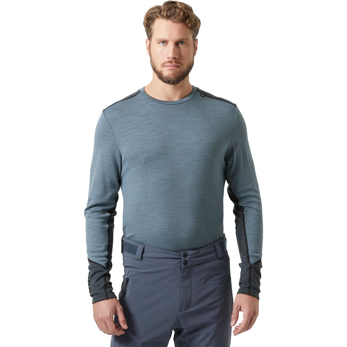 Image of Helly Hansen Lifa Merino Midweight Crew Top - Men's Washed Navy, XXL