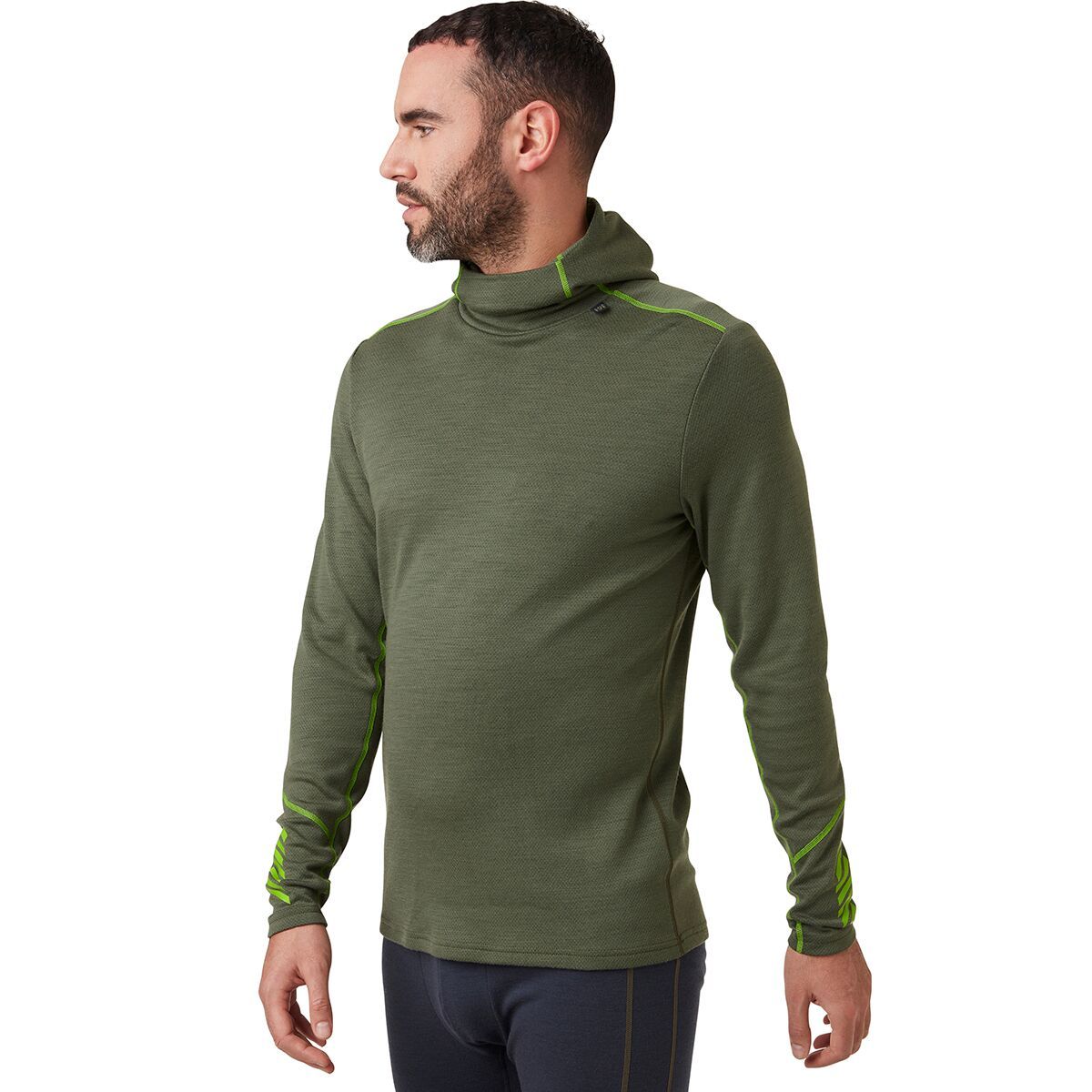 Helly Hansen Lifa Merino Midweight Hoodie - Men's Lav Green, S