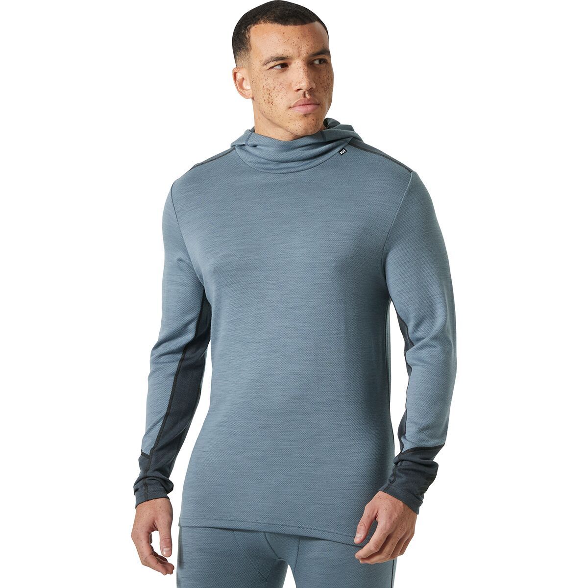 Image of Helly Hansen Lifa Merino Midweight Hoodie - Men's Washed Navy, L