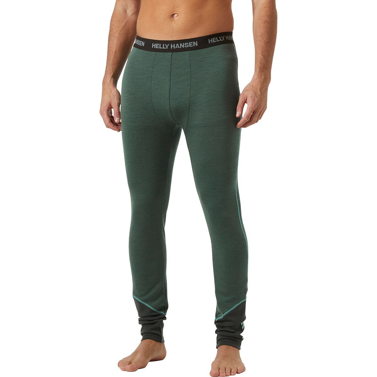 Image of Helly Hansen Lifa Merino Midweight Pant - Men's Jungle Green, XL