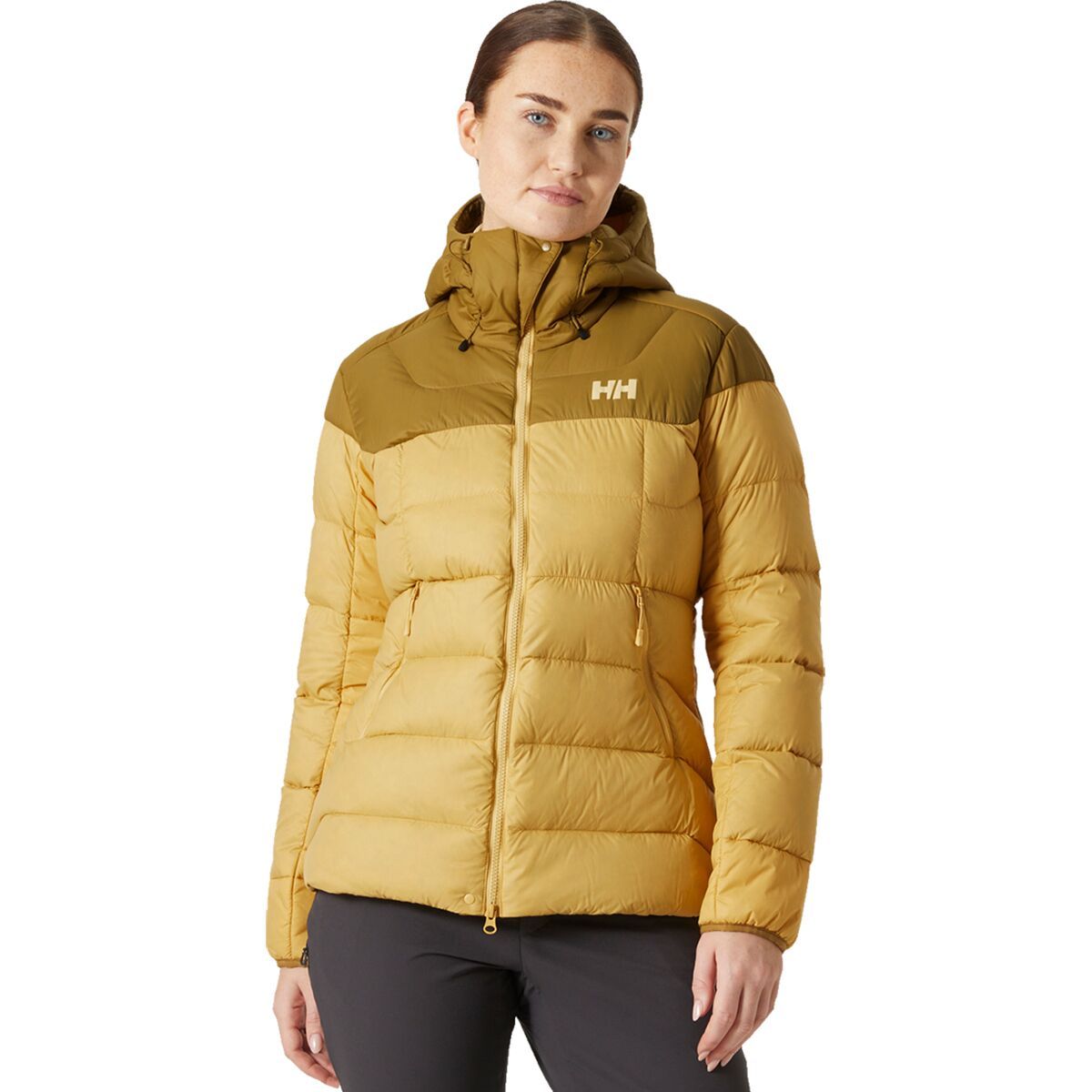 Image of Helly Hansen Verglas Glacier Down Jacket - Women's Sand/Lynx, L