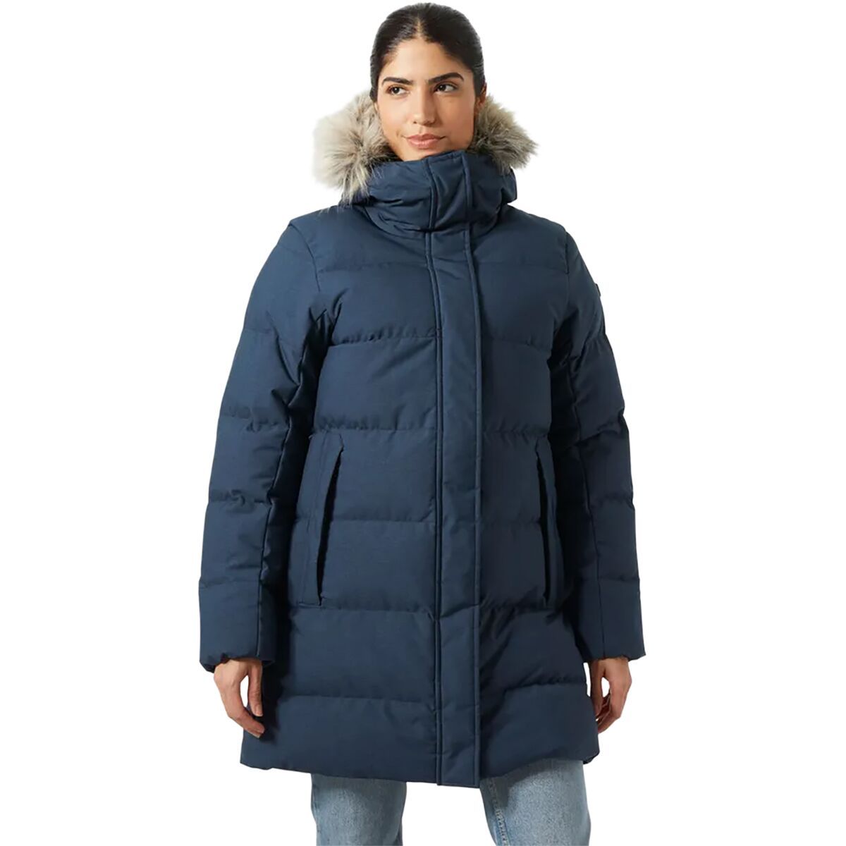 Image of Helly Hansen Blossom Puffy Parka - Women's Navy, M