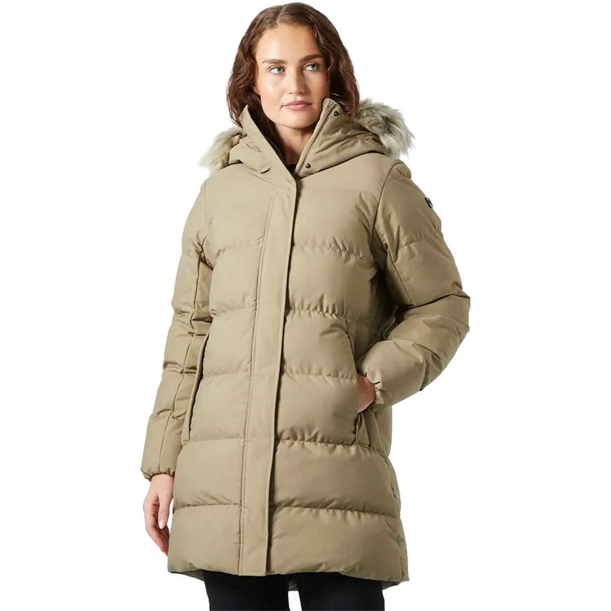 Image of Helly Hansen Blossom Puffy Parka - Women's Pebble, L