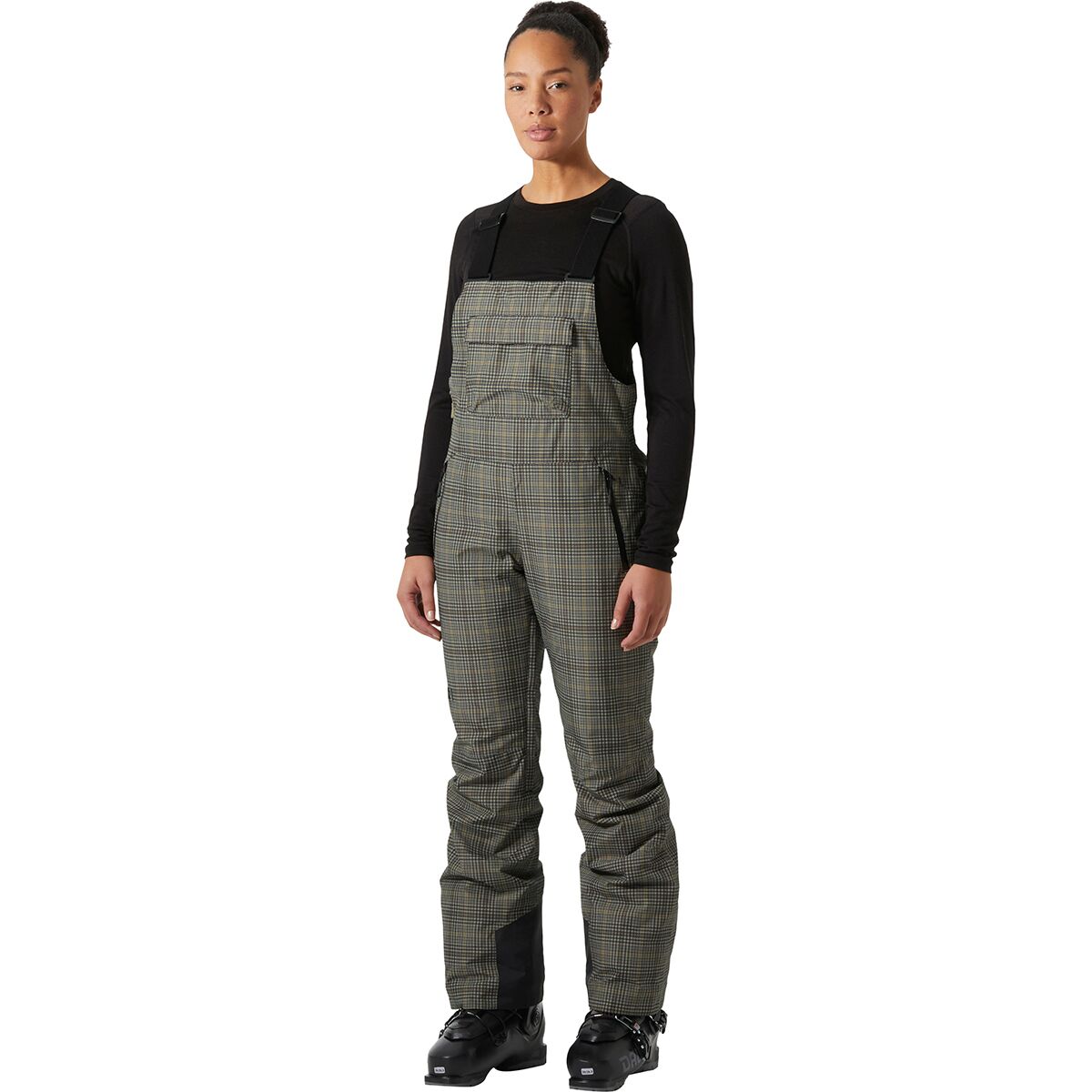 Helly Hansen Helly Hansen Legendary Insulated Bib Pant - Women's Pebble Broxburn Plaid Aop, S