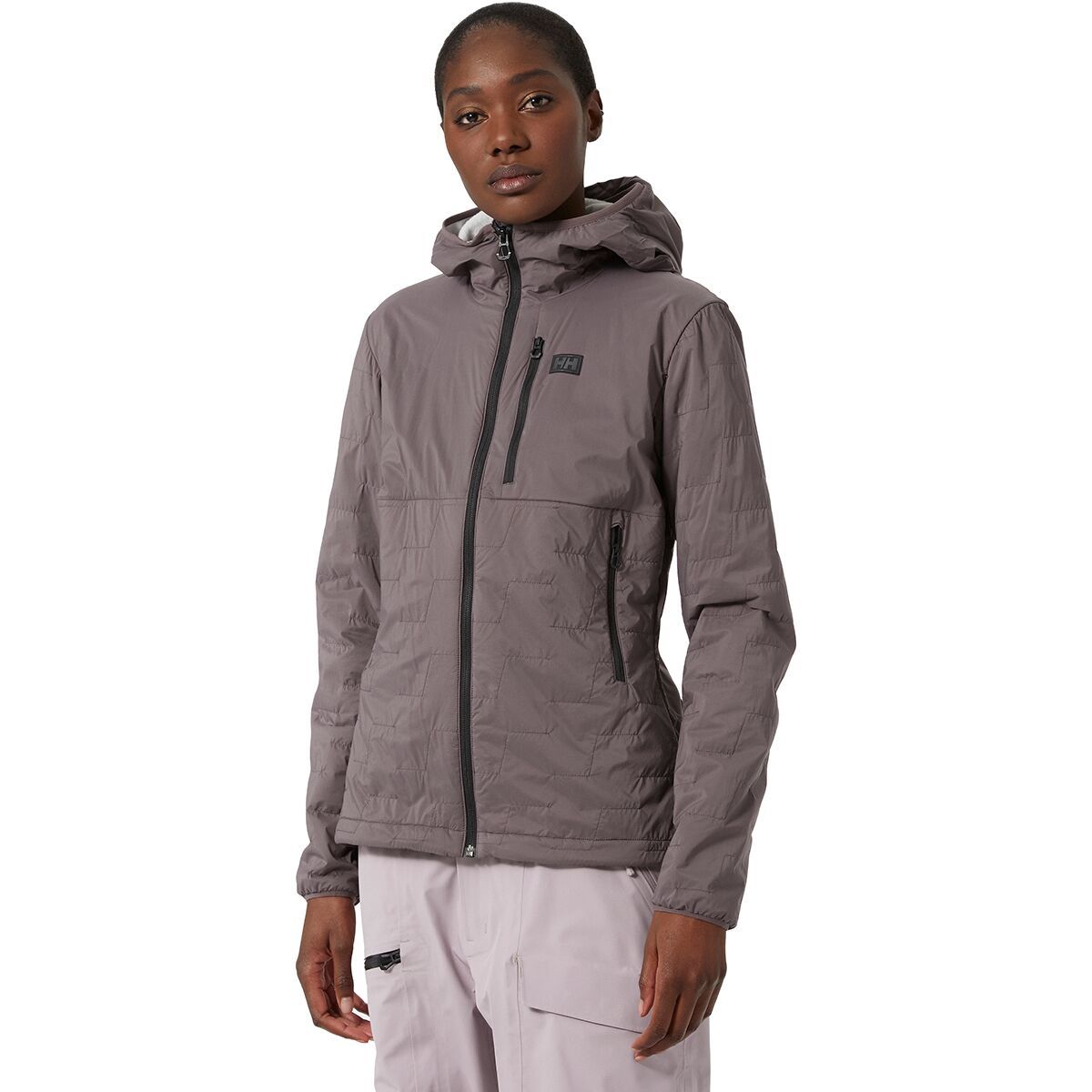 Helly Hansen Lifaloft Air Hooded Insulator Jacket - Women's Sparrow Grey, L