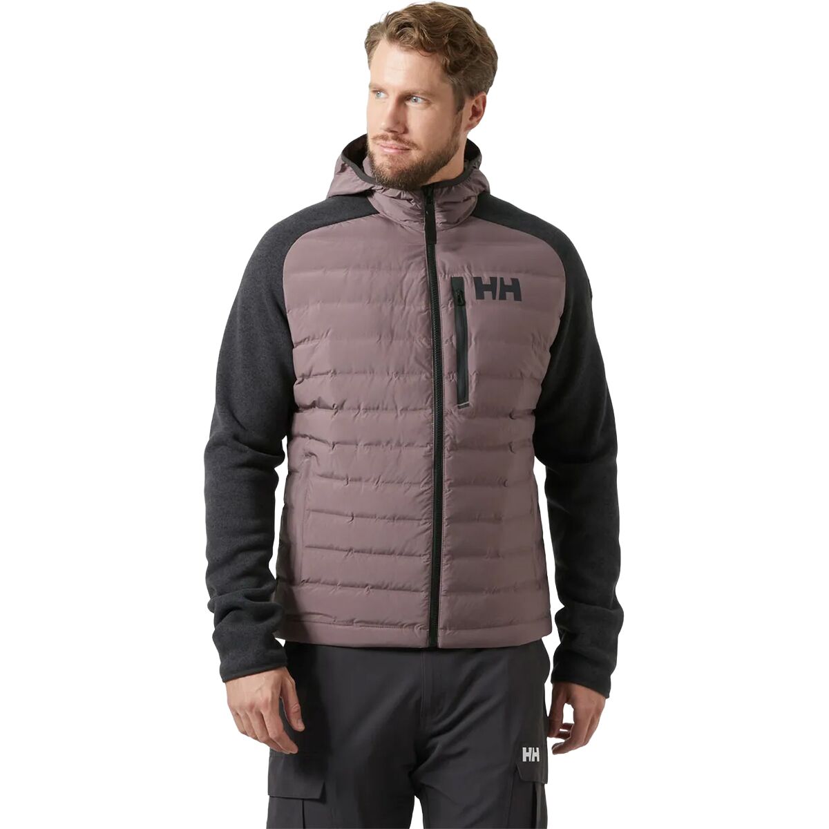 Image of Helly Hansen Arctic Ocean Hybrid Insulator Jacket - Men's Sparrow Grey, S