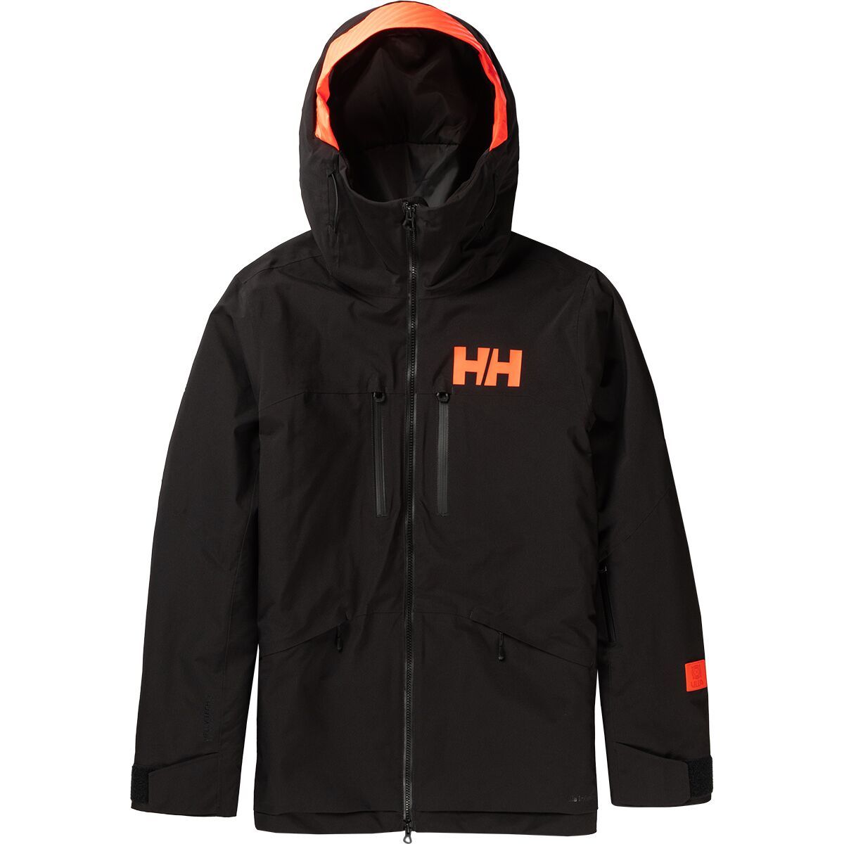 Helly Hansen Garibaldi Infinity Jacket - Men's Black (Orange Logo), L