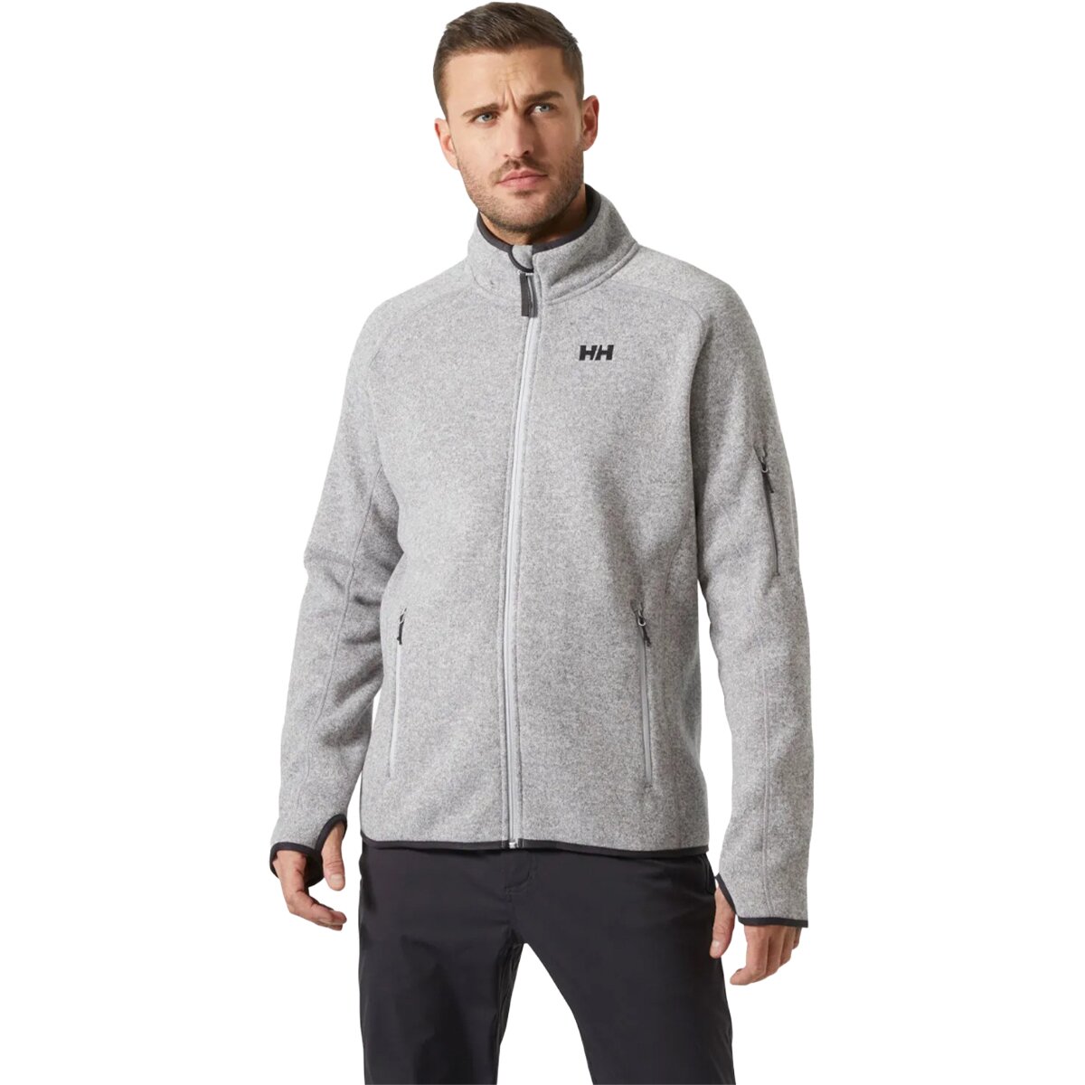 Image of Helly Hansen Varde 2.0 Fleece Jacket - Men's Grey Fog, L
