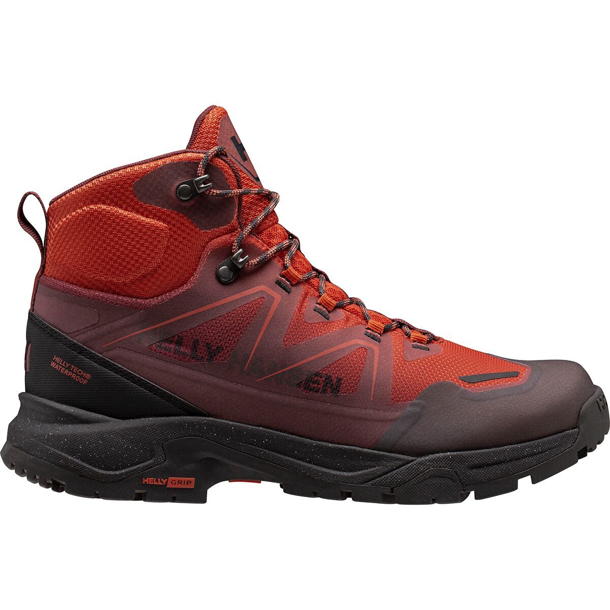 Image of Helly Hansen Cascade Mid HT Hiking Boot - Men's Patrol Orange/Black, 8.5