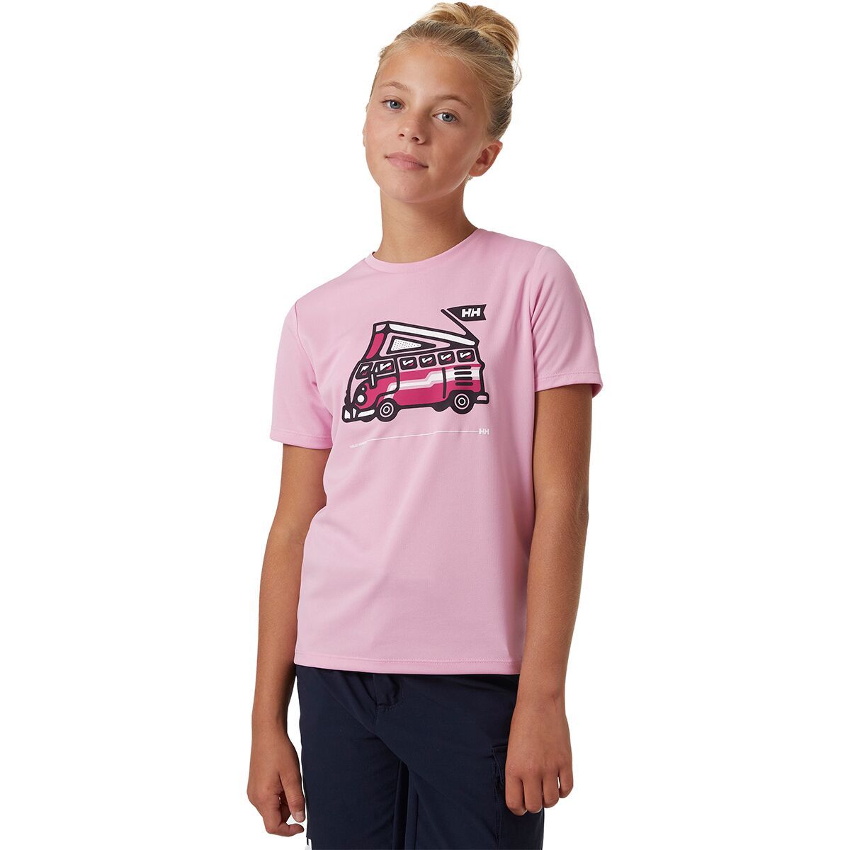 Image of Helly Hansen Marka Short-Sleeve T-Shirt - Kids' Pink Sorbet, 16