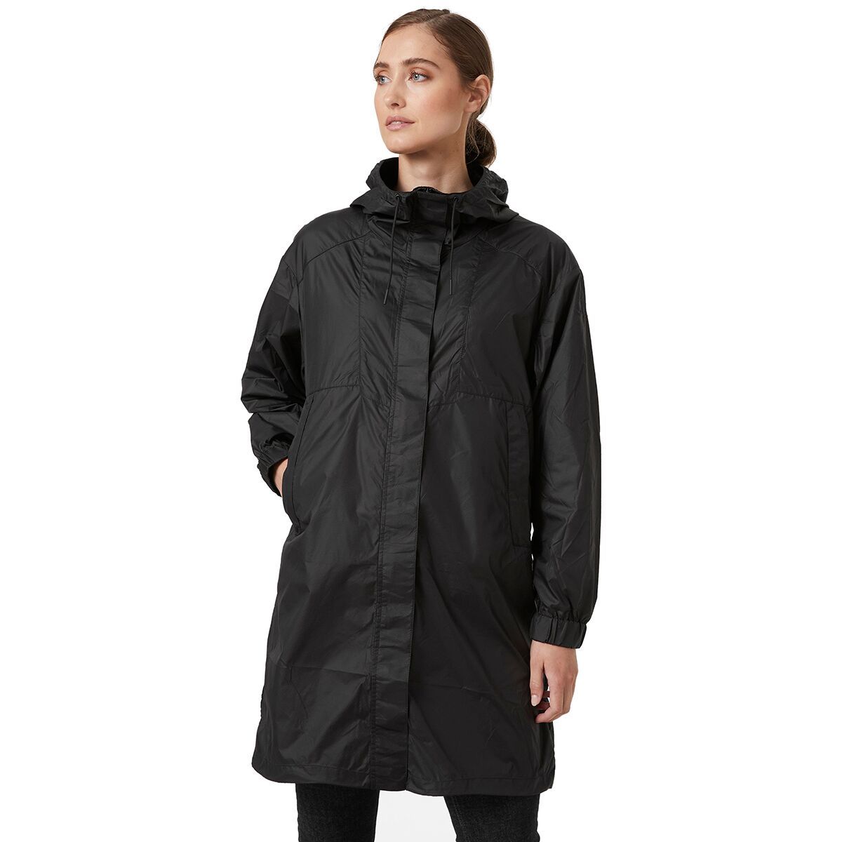 Helly Hansen Desire Long Wind Jacket - Women's Black, L