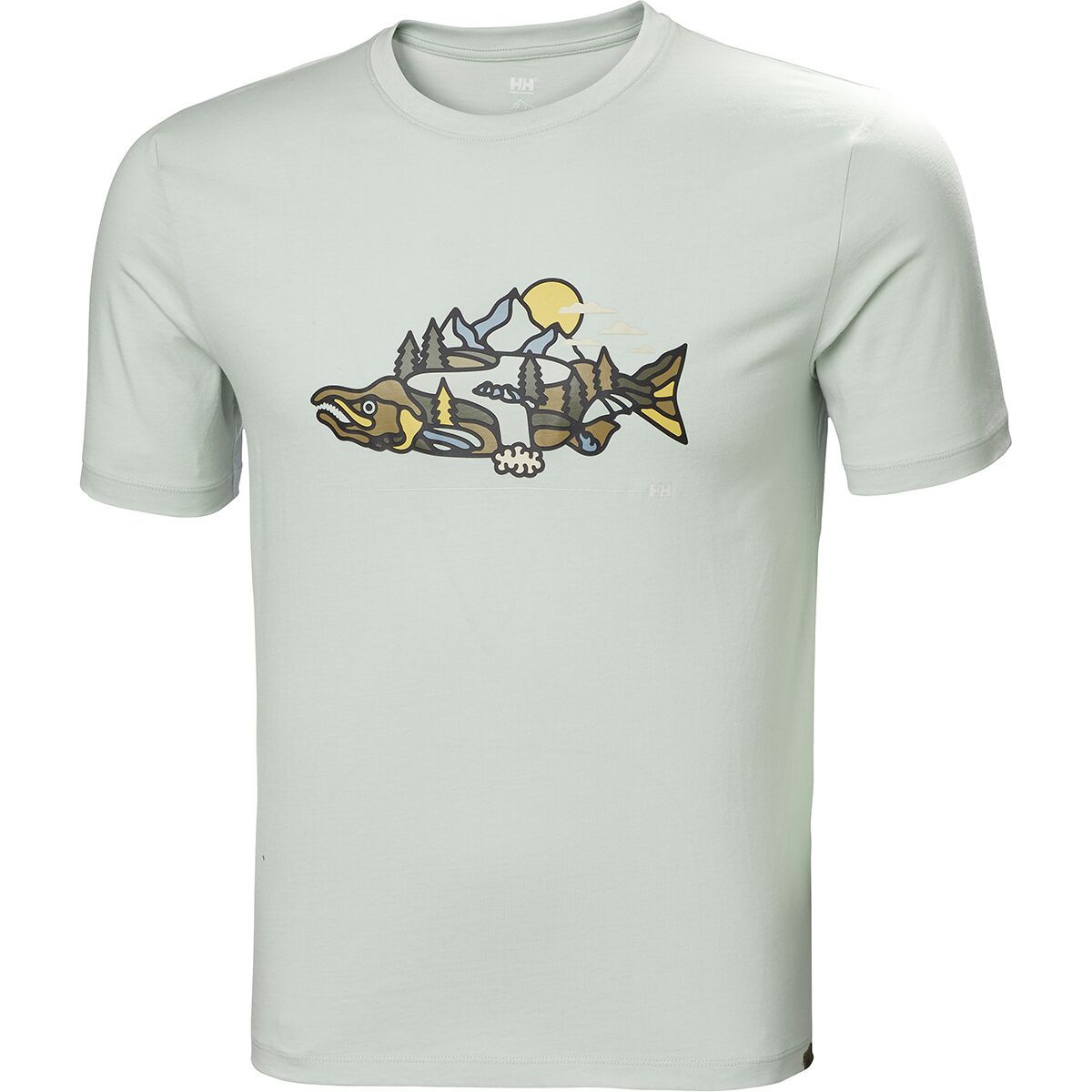 Helly Hansen F2F Organic Cotton T-Shirt - Men's Powder Green, XXL