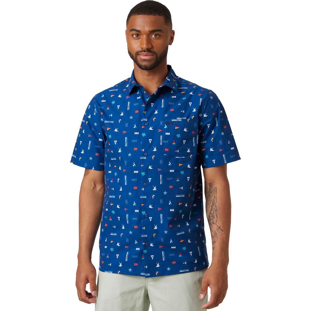 Helly Hansen Fjord QD 2.0 Short-Sleeve Shirt - Men's Deep Fjord, XL