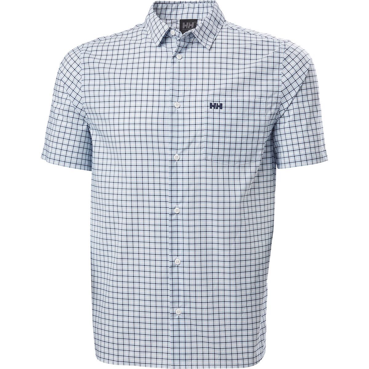 Image of Helly Hansen Fjord QD 2.0 Short-Sleeve Shirt - Men's White Plaid, M