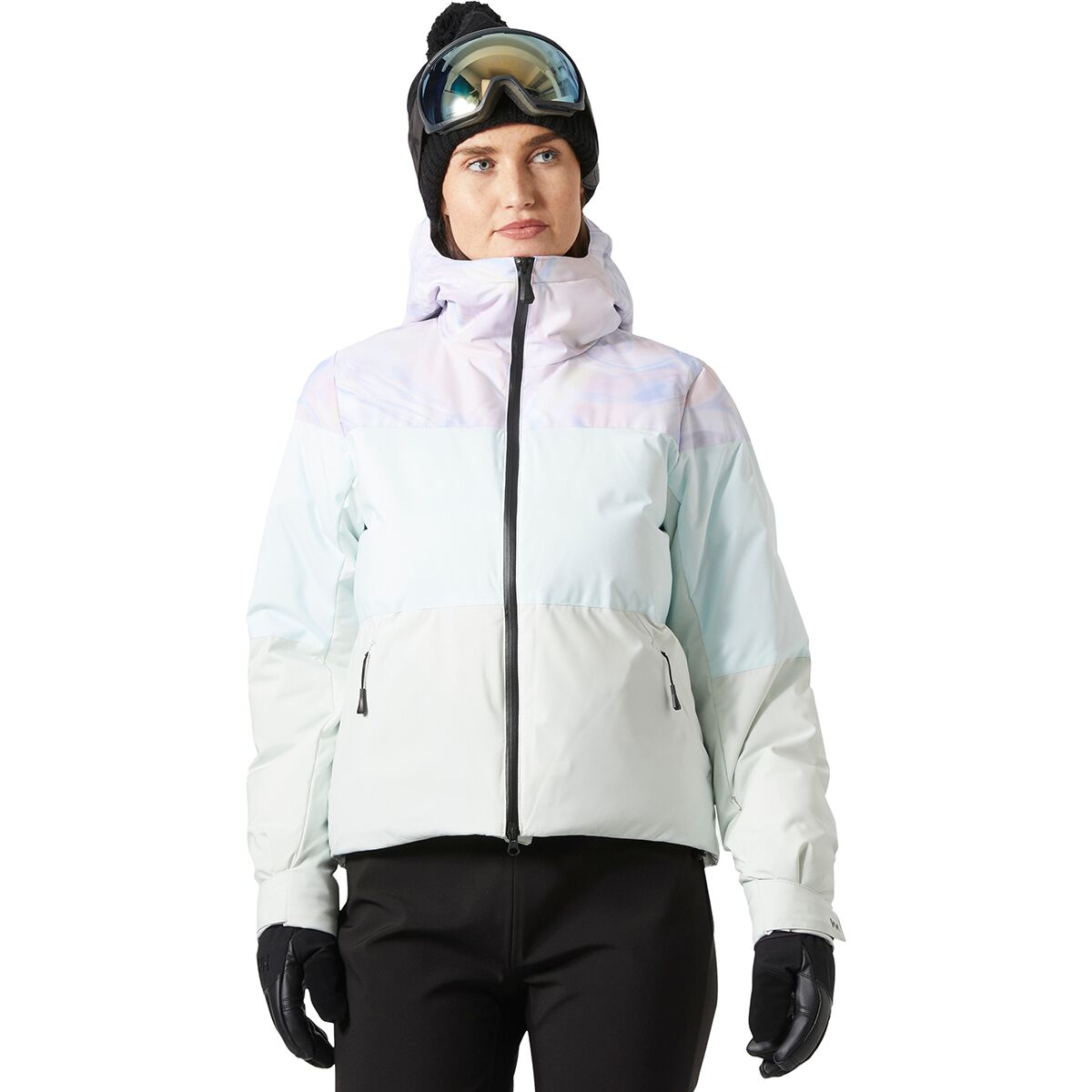 Image of Helly Hansen Nora Short Puffy Jacket - Women's Reflections Aop, S