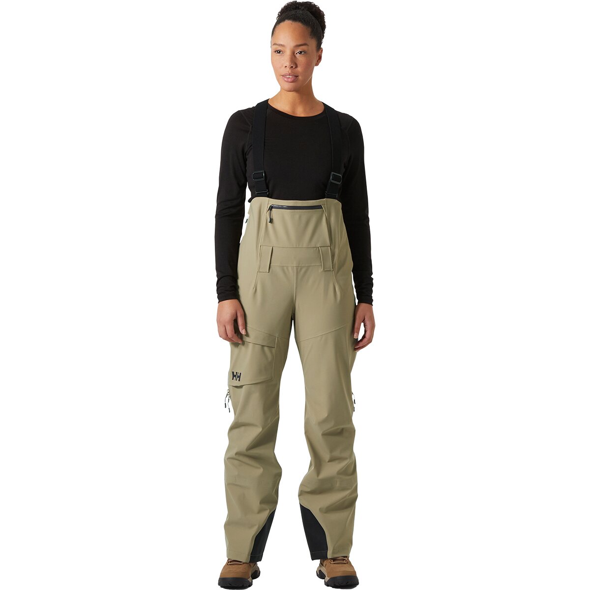 Image of Helly Hansen Verglas BC Bib Pant - Women's Pebble, M