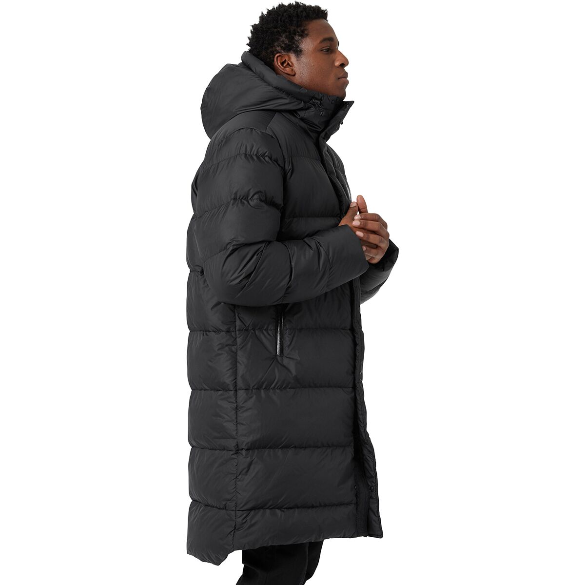 men's active long winter parka