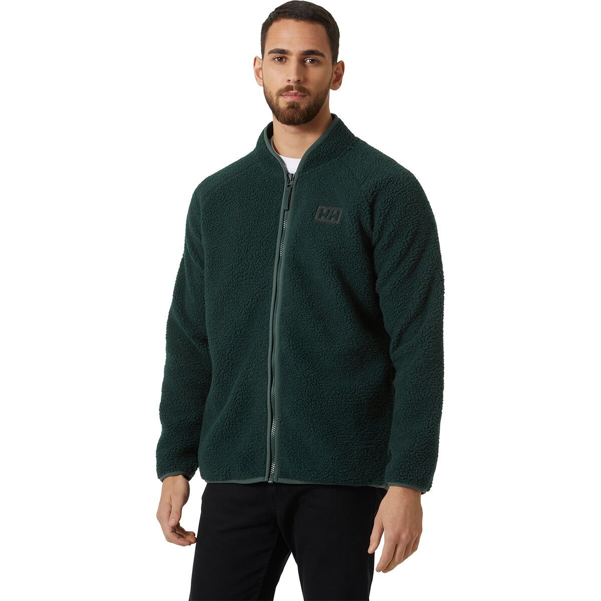 Image of Helly Hansen Box Pile Fleece Jacket - Men's Darkest Spruce, XXL