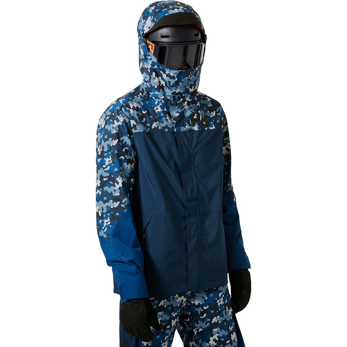 Helly Hansen Ullr D Shell Jacket - Men's Ocean Camo, XXL